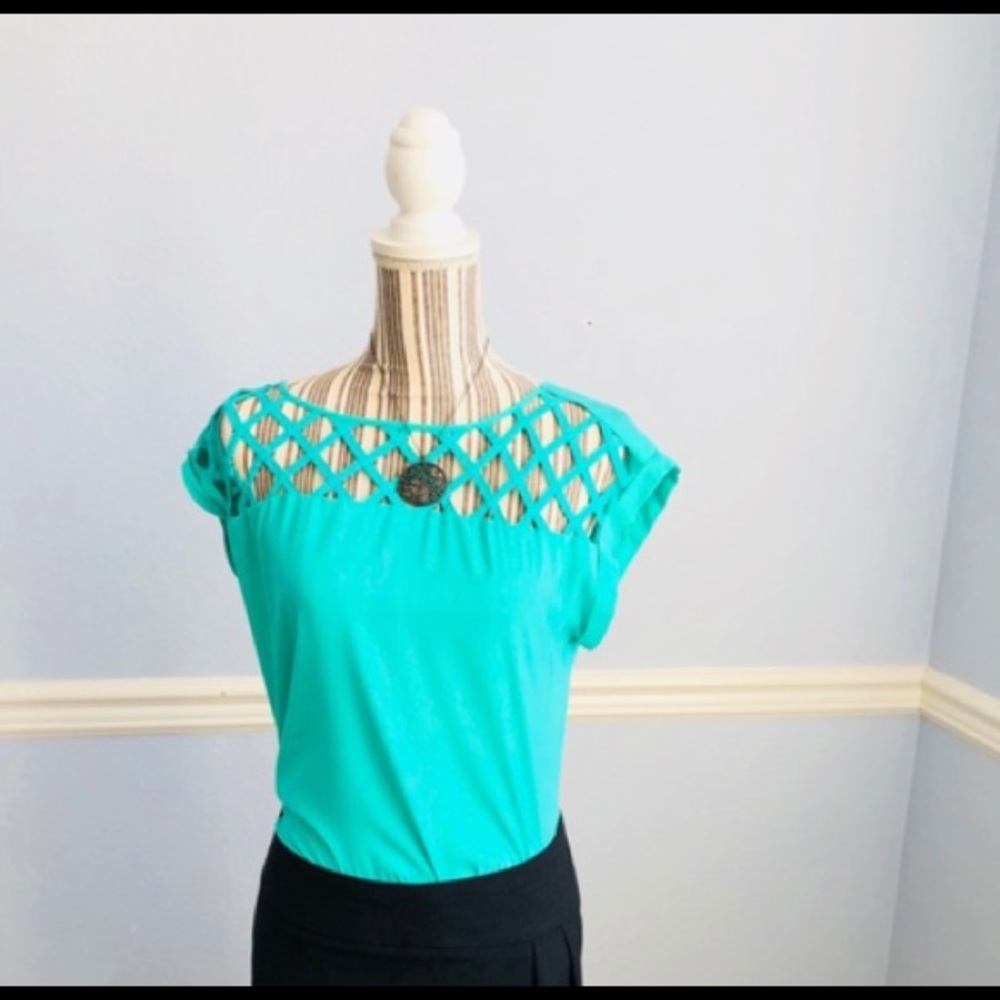 Express Turquoise Blouse